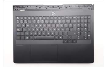 Lenovo 5CB1S57461 C-Cover with keyboard, Spanish, Eclipse Black, White Backlight, UK
