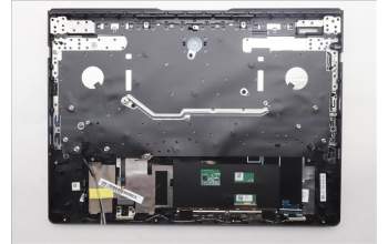 Lenovo 5CB1S57461 C-Cover with keyboard, Spanish, Eclipse Black, White Backlight, UK