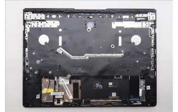 Lenovo 5CB1S57466 C-Cover with keyboard, Ukraine, Eclipse Black, White Backlight, US