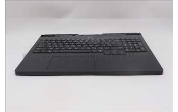 Lenovo 5CB1S57466 C-Cover with keyboard, Ukraine, Eclipse Black, White Backlight, US