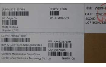 Lenovo 5CB1S57489 C-Cover with keyboard, Russian, Eclipse Black, RGB Backlight, US