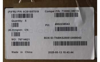 Lenovo 5CB1S57519 Tastatur inkl. Topcase ASM_FRA C 83JE BLWH