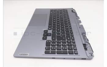 Lenovo 5CB1S57523 C-Cover with keyboard, Belgian, White Backlight, UK
