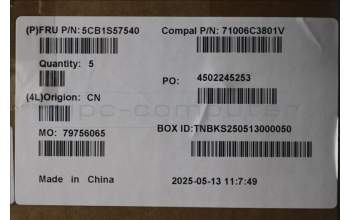 Lenovo 5CB1S57540 Tastatur inkl. Topcase ASM_THAI C 83JE RGB