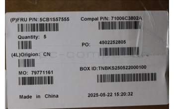 Lenovo 5CB1S57555 C-Cover with keyboard, Slovenian, RGB Backlight, UK