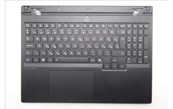 Lenovo 5CB1S75717 C-Cover with keyboard, Hungarian, Eclipse Black, RGB Backlight, Anodizing Sandblasting, UK