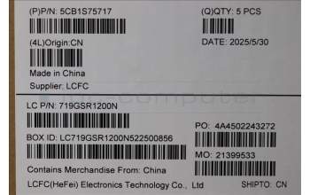 Lenovo 5CB1S75717 C-Cover with keyboard, Hungarian, Eclipse Black, RGB Backlight, Anodizing Sandblasting, UK