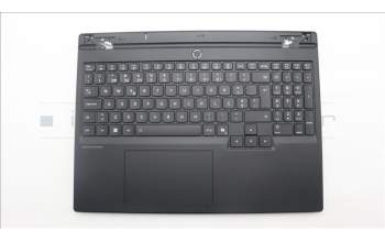 Lenovo 5CB1S75724 C-Cover with keyboard, Portuguese, Eclipse Black, RGB Backlight, Anodizing Sandblasting, UK