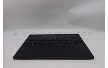 Lenovo 5CB1S76594 C-Cover with keyboard, US English Euro, Eclipse Black, White Backlight, Anodizing Sandblasting, US