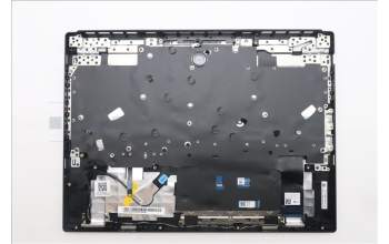 Lenovo 5CB1S76607 C-Cover with keyboard, Nordic, Eclipse Black, White Backlight, Anodizing Sandblasting, UK