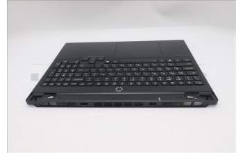 Lenovo 5CB1S76609 C-Cover with keyboard, Russian, Eclipse Black, White Backlight, Anodizing Sandblasting, US