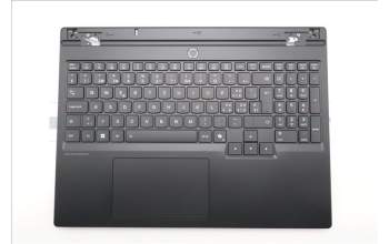 Lenovo 5CB1S76612 C-Cover with keyboard, Switzerland, Eclipse Black, White Backlight, Anodizing Sandblasting, UK