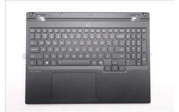 Lenovo 5CB1S76654 C-Cover with keyboard, US English Euro, Eclipse Black, White Backlight, Painting, US