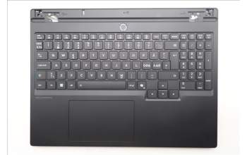 Lenovo 5CB1S76667 C-Cover with keyboard, Nordic, Eclipse Black, White Backlight, Painting, UK