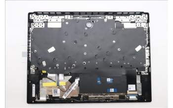 Lenovo 5CB1S76677 C-Cover with keyboard, Ukraine, Eclipse Black, White Backlight, Painting, US