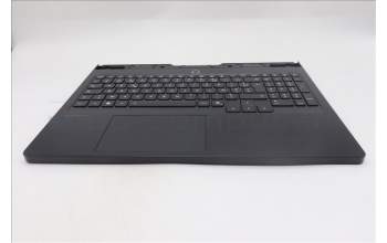 Lenovo 5CB1S76687 C-Cover with keyboard, French, Eclipse Black, White Backlight, US