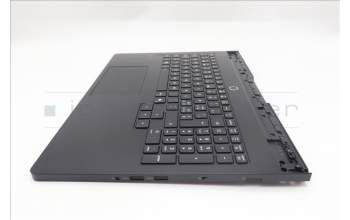 Lenovo 5CB1S76703 C-Cover with keyboard, Switzerland, Eclipse Black, White Backlight, UK