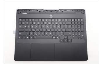 Lenovo 5CB1S76720 C-Cover with keyboard, Greek, Eclipse Black, RGB Backlight, US