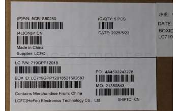 Lenovo 5CB1S80250 C-Cover with keyboard, Russian, Eclipse Black, RGB Backlight