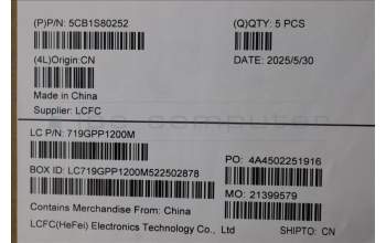 Lenovo 5CB1S80252 C-Cover with keyboard, Spanish, Eclipse Black, RGB Backlight