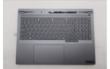 Lenovo 5CB1S80306 C-Cover with keyboard, Belgian, Luna Grey, Non_FingerPrint