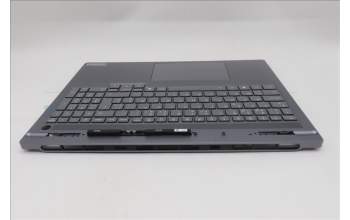Lenovo 5CB1S80306 C-Cover with keyboard, Belgian, Luna Grey, Non-FingerPrint, UK
