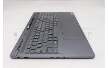 Lenovo 5CB1S82734 C-Cover with keyboard, German, Luna Grey, Non_FingerPrint