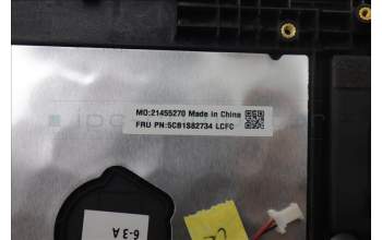 Lenovo 5CB1S82734 C-Cover with keyboard, German, Luna Grey, Non_FingerPrint