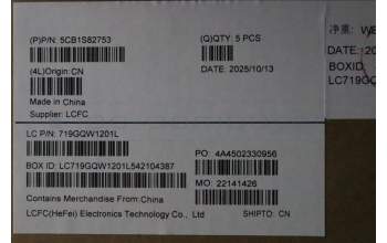 Lenovo 5CB1S82753 C-Cover with keyboard, Ukraine, Luna Grey, Non-FingerPrint, US