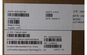 Lenovo 5CB1S82769 C-Cover with keyboard, Arabic, Eclipse Black, RGB Backlight, Anodizing Sandblasting, US