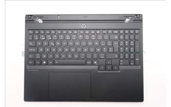 Lenovo 5CB1S82770 C-Cover with keyboard, Belgian, Eclipse Black, RGB Backlight, Anodizing Sandblasting, UK
