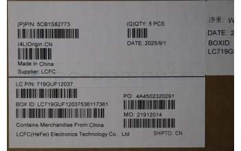 Lenovo 5CB1S82773 C-Cover with keyboard, Czech Slovakian, Eclipse Black, RGB Backlight, Anodizing Sandblasting, UK