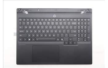 Lenovo 5CB1S82775 C-Cover with keyboard, US English Euro, Eclipse Black, RGB Backlight, Anodizing Sandblasting, US