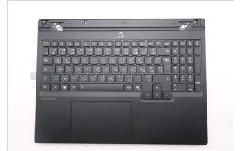 Lenovo 5CB1S82777 C-Cover with keyboard, French Arabic, Eclipse Black, RGB Backlight, Anodizing Sandblasting, UK