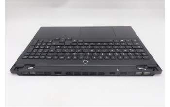 Lenovo 5CB1S82779 C-Cover with keyboard, German, Eclipse Black, RGB Backlight, Anodizing Sandblasting