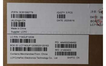 Lenovo 5CB1S82779 C-Cover with keyboard, German, Eclipse Black, RGB Backlight, Anodizing Sandblasting