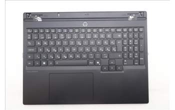 Lenovo 5CB1S82782 C-Cover with keyboard, Hungarian, Eclipse Black, RGB Backlight, Anodizing Sandblasting