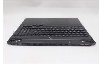 Lenovo 5CB1S82788 C-Cover with keyboard, Nordic, Eclipse Black, RGB Backlight, Anodizing Sandblasting, UK