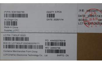 Lenovo 5CB1S82789 C-Cover with keyboard, Portuguese, Eclipse Black, RGB Backlight, Anodizing Sandblasting, UK