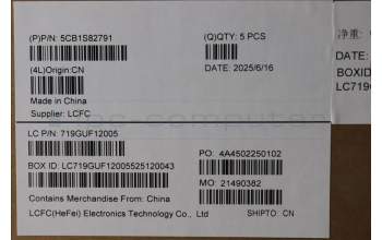 Lenovo 5CB1S82791 C-Cover with keyboard, Slovenian, Eclipse Black, RGB Backlight, Anodizing Sandblasting, UK