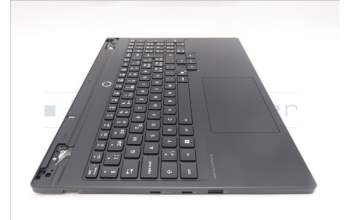 Lenovo 5CB1S82793 C-Cover with keyboard, Switzerland, Eclipse Black, RGB Backlight, Anodizing Sandblasting, UK