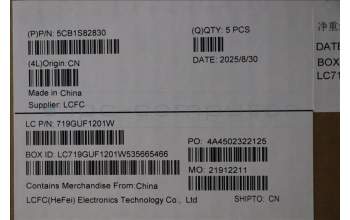 Lenovo 5CB1S82830 C-Cover with keyboard, Belgian, Eclipse Black, Anodizing Sandblasting, UK