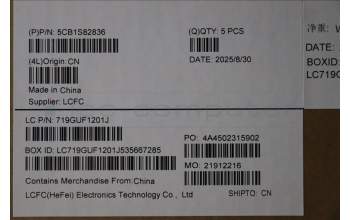 Lenovo 5CB1S82836 C-Cover with keyboard, French, Eclipse Black, Anodizing Sandblasting, US