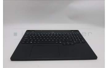 Lenovo 5CB1S82857 C-Cover with keyboard, UK English, Eclipse Black, Anodizing Sandblasting, UK