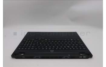 Lenovo 5CB1S82857 C-Cover with keyboard, UK English, Eclipse Black, Anodizing Sandblasting, UK
