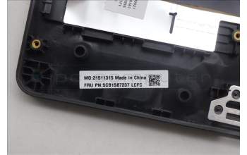 Lenovo 5CB1S87237 C-Cover with keyboard, English, Eclipse Black, White Backlight