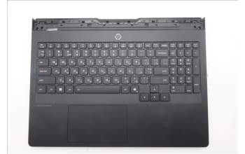 Lenovo 5CB1S87261 C-Cover with keyboard, Ukraine, Eclipse Black, White Backlight, US