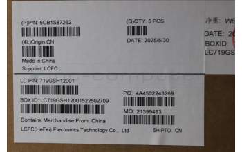 Lenovo 5CB1S87262 C-Cover with keyboard, Arabic, Eclipse Black, RGB Backlight, US