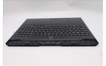 Lenovo 5CB1S87263 C-Cover with keyboard, Belgian, Eclipse Black, RGB Backlight, UK