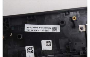 Lenovo 5CB1S87266 C-Cover with keyboard, Czech Slovakian, Eclipse Black, RGB Backlight, UK